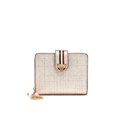 Γυναικείο δερμάτινο πορτοφόλι Foxer 218016F χρυσό