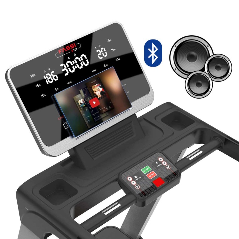 Fassi 9.1 Ηλεκτρικός Διάδρομος Γυμναστικής 3.5HP - Σε 12 Άτοκες Δόσεις