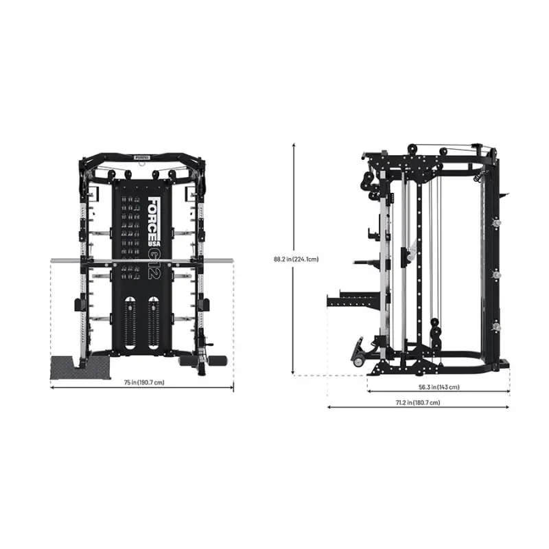 Force USA Επαγγελματικό Πολυόργανο G12‑V2 All‑In‑One Trainer - Σε 24 Άτοκες Δόσεις