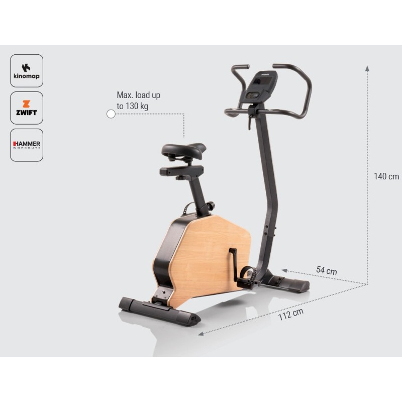 Hammer CardioPace 5.0 NorsK Στατικό Ποδήλατο - Σε 12 Άτοκες Δόσεις