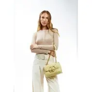 Γυναικεία Τσάντα Χιαστί Kalk KLABAG14-0004 κίτρινο