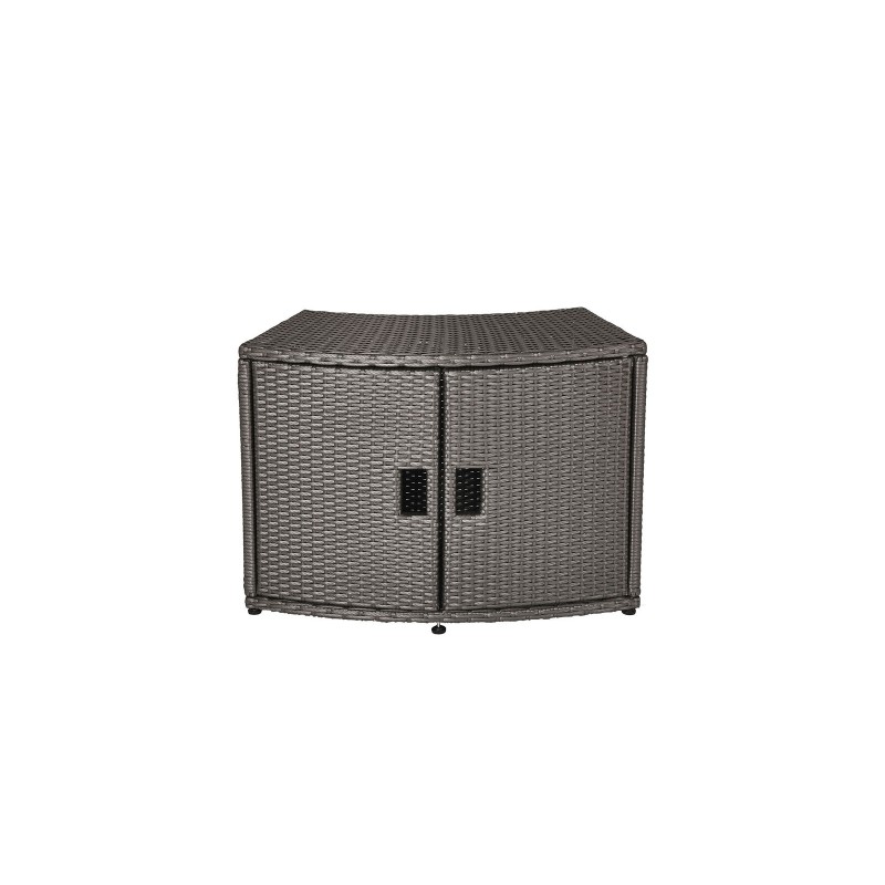 MSpa Wicker Cabinet Storage Unit – for round Spa 105811