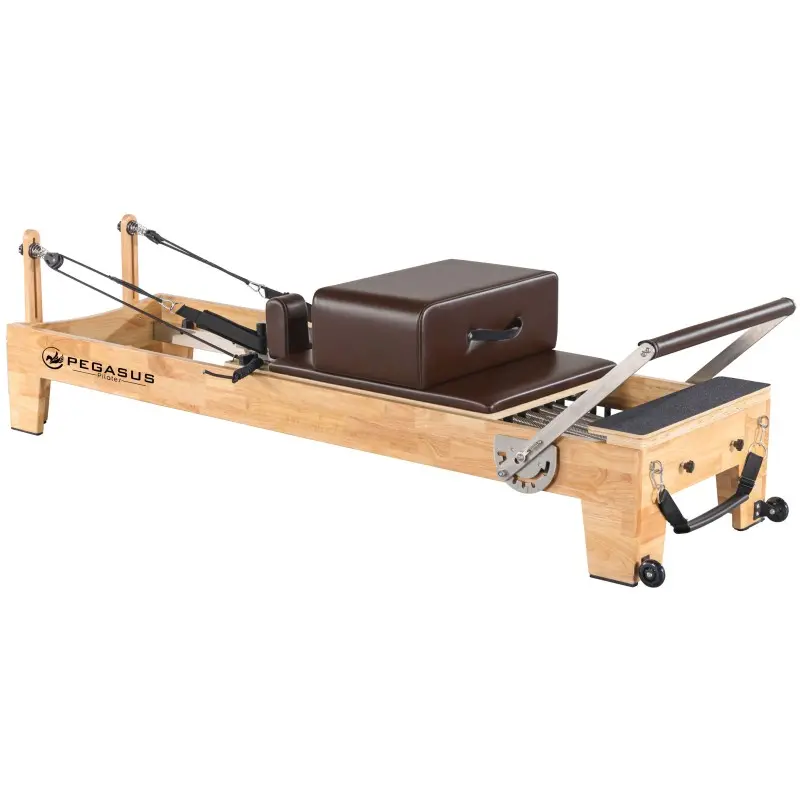 Pegasus Επαγγελματικό Κρεβάτι Pilates Reformer Oak - Σε 12 Άτοκες Δόσεις