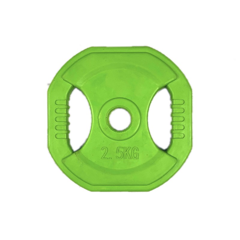 Power Force Δίσκος οκτάγωνος λάστιχο με χειρολαβές φ28 2,5kg