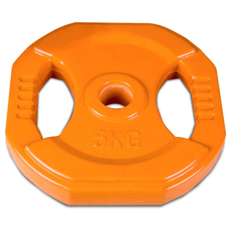 Power Force Δίσκος οκτάγωνος λάστιχο με χειρολαβές φ28 5kg