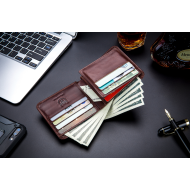 Δερμάτινο πορτοφόλι Bull Captain QB-031 H καφέ