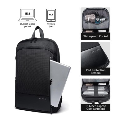 Σακίδιο πλάτης 20L Laptop 15,6” Bange 77115 μαύρο