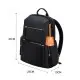 Σακίδιο πλάτης Bopai 62-00121 Laptop 15 ιντσών για γυναίκες Casual μαύρο