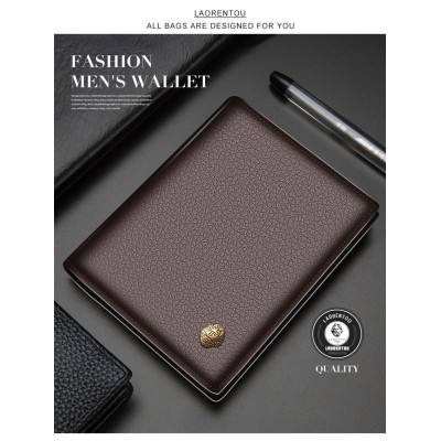 Δερμάτινο Ανδρικό πορτοφόλι Laorentou 321j02L καφέ