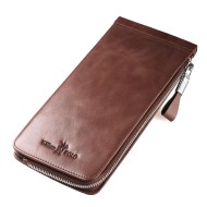 Δερμάτινο Ανδρικό πορτοφόλι William Polo 185135 καφέ