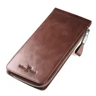 Δερμάτινο Ανδρικό πορτοφόλι William Polo 185135 καφέ