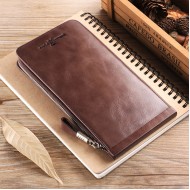 Δερμάτινο Ανδρικό πορτοφόλι William Polo 185135 καφέ