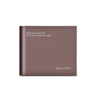 Δερμάτινο Ανδρικό πορτοφόλι William Polo 191413 καφέ