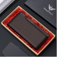 Δερμάτινο Ανδρικό πορτοφόλι William Polo 195242 καφέ