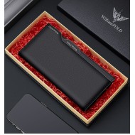 Δερμάτινο Ανδρικό πορτοφόλι William Polo 195242 μαύρο