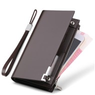 Δερμάτινο Ανδρικό πορτοφόλι William Polo 209 απαλό καφέ