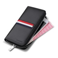 Δερμάτινο Ανδρικό πορτοφόλι William Polo 249 μαύρο