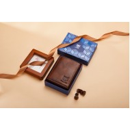 Δερμάτινο πορτοφόλι Bull Captain QB017 καφέ