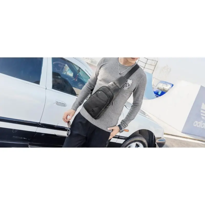 Δερμάτινο τσαντάκι body Bull Captain XB 085 μαύρο