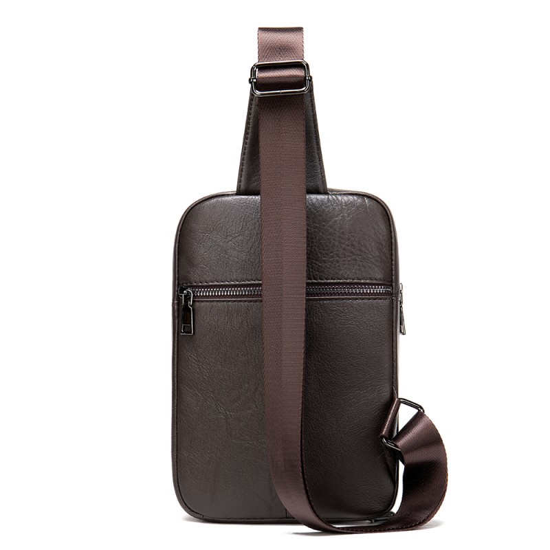 Δερμάτινο τσαντάκι crossbody Cardinal 8696 καφέ