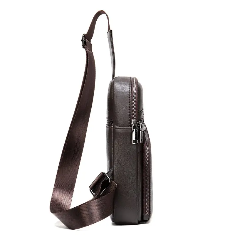 Δερμάτινο τσαντάκι crossbody Cardinal 8696 καφέ Δερμάτινο τσαντάκι crossbody Cardinal 8696 καφέ