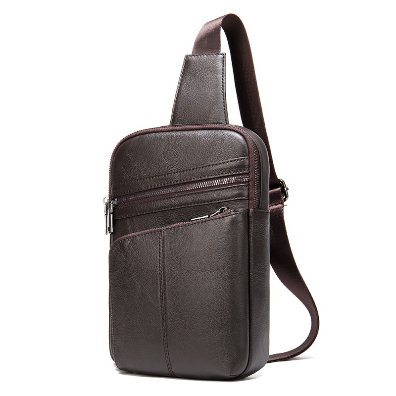 Δερμάτινο τσαντάκι crossbody Cardinal 8696 καφέ