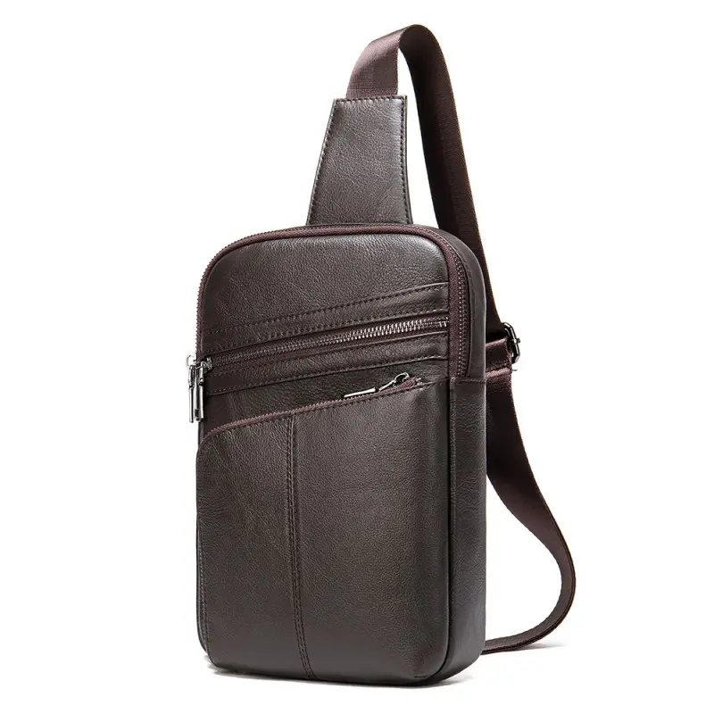 Δερμάτινο τσαντάκι crossbody Cardinal 8696 καφέ Δερμάτινο τσαντάκι crossbody Cardinal 8696 καφέ