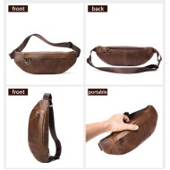 Δερμάτινο τσαντάκι μέσης Cardinal 7435 καφέ