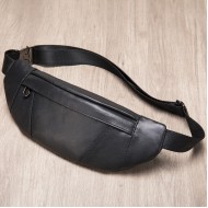 Δερμάτινο τσαντάκι μέσης Cardinal 7435 μαύρο