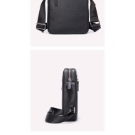 Δερμάτινο τσαντάκι ώμου Cardinal 6027 μαύρο