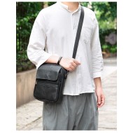 Δερμάτινο τσαντάκι ώμου Cardinal 6037 black