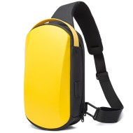 Τσαντάκι ώμου χιαστί crossbody Bange 7256 κίτρινο