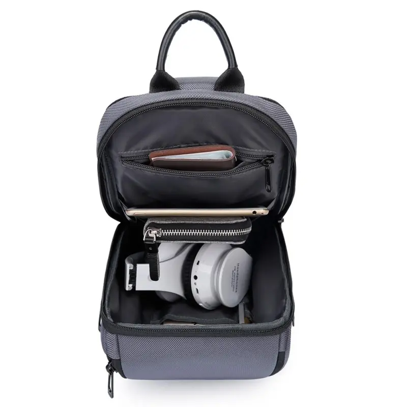 Τσαντάκι ώμου χιαστί crossbody Bange 7565 γκρί Τσαντάκι ώμου χιαστί crossbody Bange 7565 γκρί