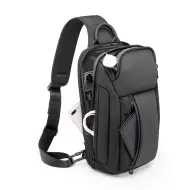 Τσαντάκι ώμου χιαστί crossbody Bange 7566 μαύρο