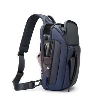 Τσαντάκι ώμου χιαστί crossbody Bange 7566 μπλέ Τσαντάκι ώμου χιαστί crossbody Bange 7566 μπλέ