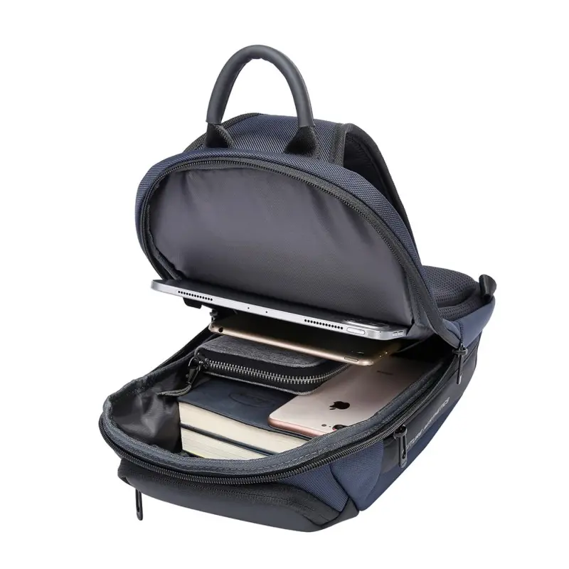 Τσαντάκι ώμου χιαστί crossbody Bange 7566 μπλέ Τσαντάκι ώμου χιαστί crossbody Bange 7566 μπλέ