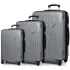 Βαλίτσες trolley (σέτ 3 τεμαχίων) Cardinal 2010 ασημί