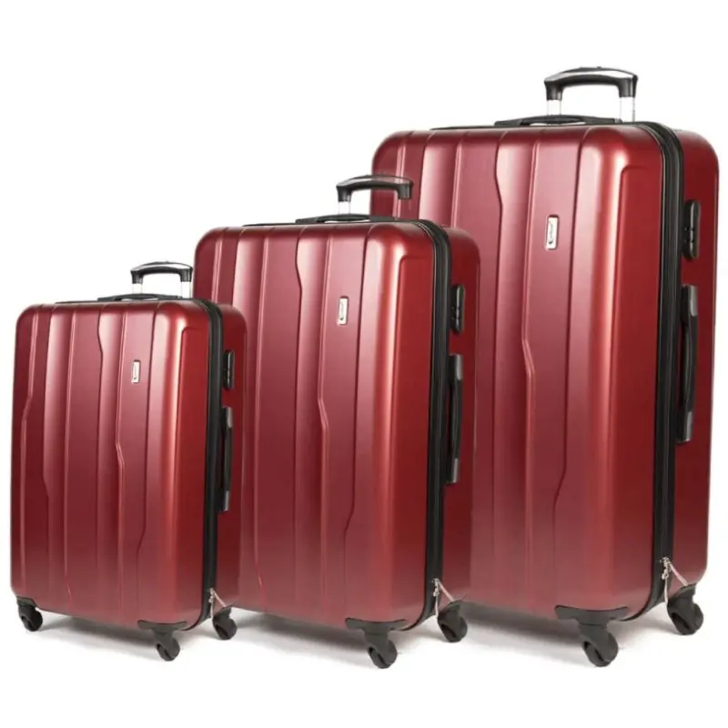 Βαλίτσες trolley (σέτ 3 τεμαχίων) Cardinal 2012 μπορντό