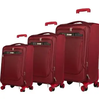 Βαλίτσες trolley (σετ 3 τεμαχίων) Cardinal 3300 μπορντό