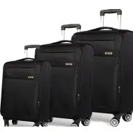 Βαλίτσες trolley (σετ 3 τεμαχίων) Cardinal 3400 μαύρη