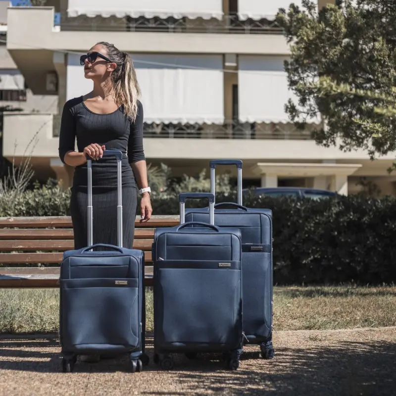 Βαλίτσες trolley (σετ 3 τεμαχίων) Cardinal 3400 σκούρο μπλέ Βαλίτσες trolley (σετ 3 τεμαχίων) Cardinal 3400 σκούρο μπλέ