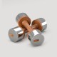 Viking Luxury Hotel Dumbbells Ξύλινοι αλτήρες 2x 5kg 106632
