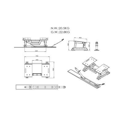 Viking Universal Belt Squat προσάρτημα για το Viking PS-1 NG,PS-5 & PS-7