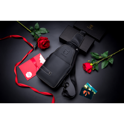 Δερμάτινο τσαντάκι body Bull Captain XB 087 μαύρο