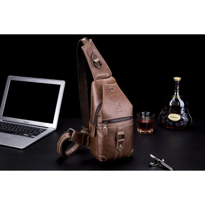 Δερμάτινο τσαντάκι body Bull Captain XB 130 καφέ Δερμάτινο τσαντάκι body Bull Captain XB 130 καφέ