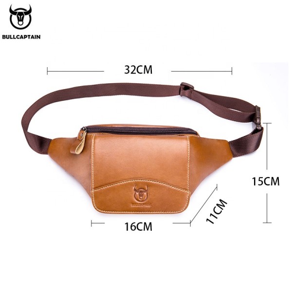 Δερμάτινο τσαντάκι μέσης Bull Captain YB 0021 καφέ Δερμάτινο τσαντάκι μέσης Bull Captain YB 0021 καφέ