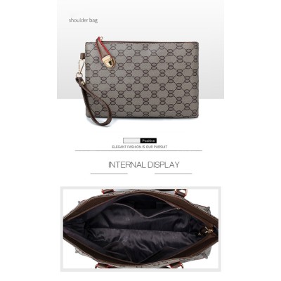 Γυναικείο σετ τσάντας χιαστί/χειρός/ώμου/νεσεσέρ/πορτοφόλι/μπρελόκ Cardinal zm585 μαύρο