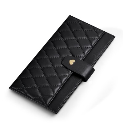 Γυναικείο δερμάτινο πορτοφόλι William Polo 195212 μαύρο