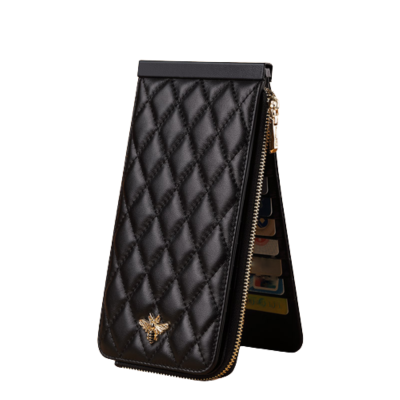 Γυναικείο δερμάτινο πορτοφόλι William Polo 195219 μαύρο