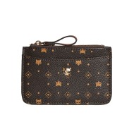 Γυναικείο δερμάτινο PVC πορτοφόλι Foxer 2140001F καφέ